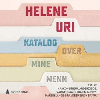 Katalog over mine menn – Helene Uri, lydbokens omslag