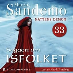 Nattens demon – Margit Sandemo, lydbokens omslag