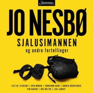 Sjalusimannen og andre fortellinger – Jo Nesbø, lydbokens omslag