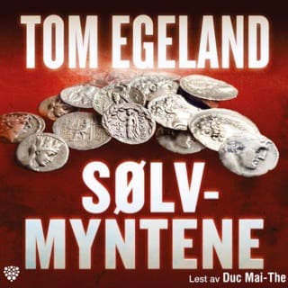 Sølvmyntene – Tom Egeland, lydbokens omslag