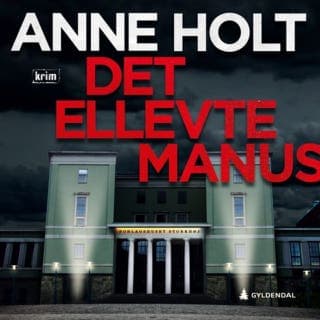 Det ellevte manus – Anne Holt, lydbokens omslag