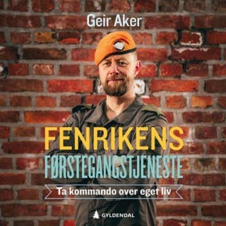 Fenrikens førstegangstjeneste – Geir Aker, lydbokens omslag