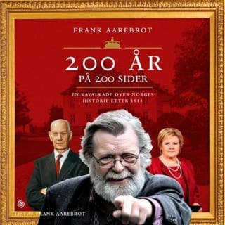 200 år på 200 sider – Frank Aarebrot, lydbokens omslag