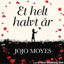 Et helt halvt år – Jojo Moyes, lydbokens omslag