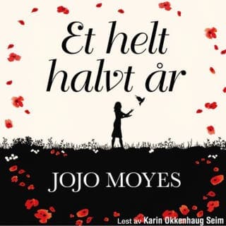 Et helt halvt år – Jojo Moyes, lydbokens omslag
