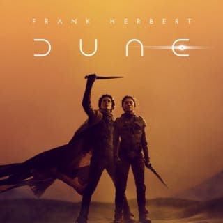 Dune – Frank Herbert, lydbokens omslag