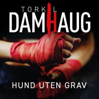 Hund uten grav – Torkil Damhaug, lydbokens omslag
