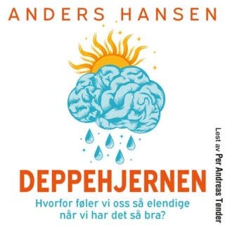 Deppehjernen – Anders Hansen, lydbokens omslag