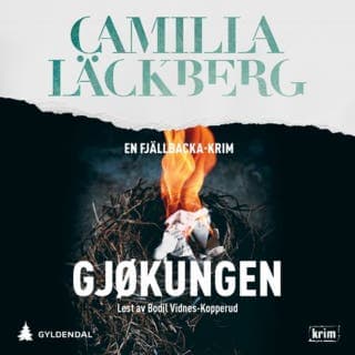 Gjøkungen – Camilla Läckberg, lydbokens omslag