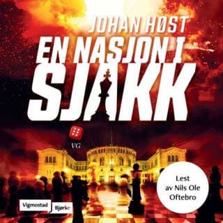 En nasjon i sjakk – Johan Høst, lydbokens omslag
