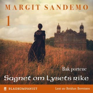 Bak portene – Margit Sandemo, lydbokens omslag