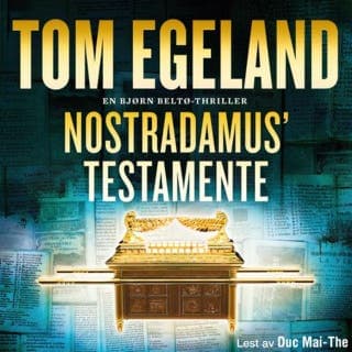 Nostradamus' testamente – Tom Egeland, lydbokens omslag