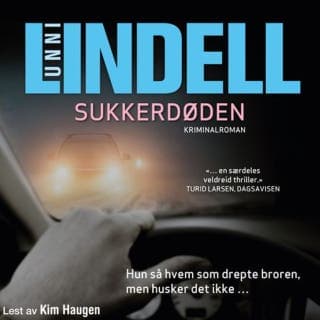 Sukkerdøden – Unni Lindell, lydbokens omslag