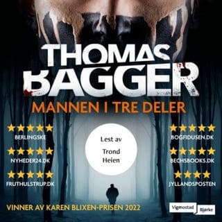 Mannen i tre deler – Thomas Bagger, lydbokens omslag
