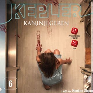 Kaninjegeren – Lars Kepler, lydbokens omslag