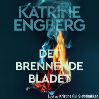Det brennende bladet – Katrine Engberg, lydbokens omslag
