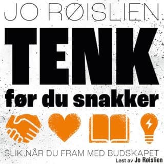 TENK før du snakker – Jo Røislien, lydbokens omslag