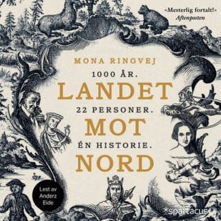 Landet mot nord – Mona Ringvej, lydbokens omslag