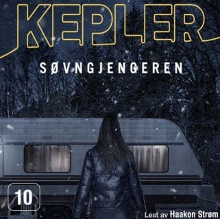 Søvngjengeren – Lars Kepler, lydbokens omslag