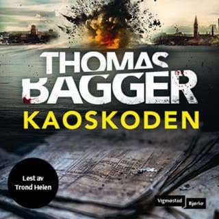 Kaoskoden – Thomas Bagger, lydbokens omslag