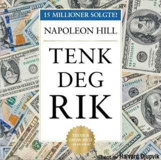 Tenk deg rik – Napoleon Hill, lydbokens omslag