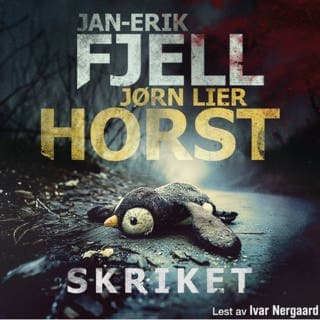 Skriket – Jørn Lier Horst og Jan-Erik Fjell, lydbokens omslag