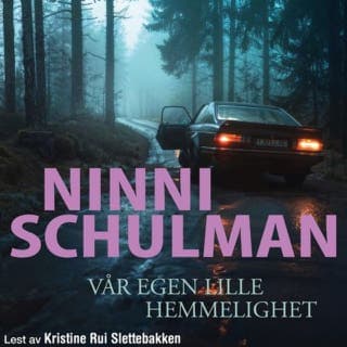 Vår egen lille hemmelighet – Ninni Schulman, lydbokens omslag
