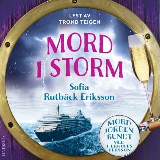 Mord i storm – Sofia Rutbäck Eriksson, lydbokens omslag