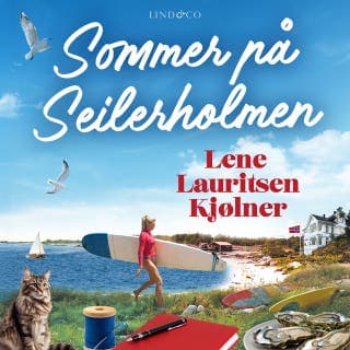 Sommer på Seilerholmen – Lene Lauritsen Kjølner, lydbokens omslag