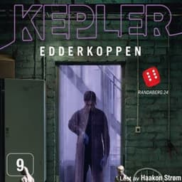 Edderkoppen – Lars Kepler, lydbokens omslag